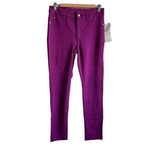 4/$25 Vivi Diva Pants Jeggings Fuchsia Skinny Soft Stretch Pocket NWT Womens M